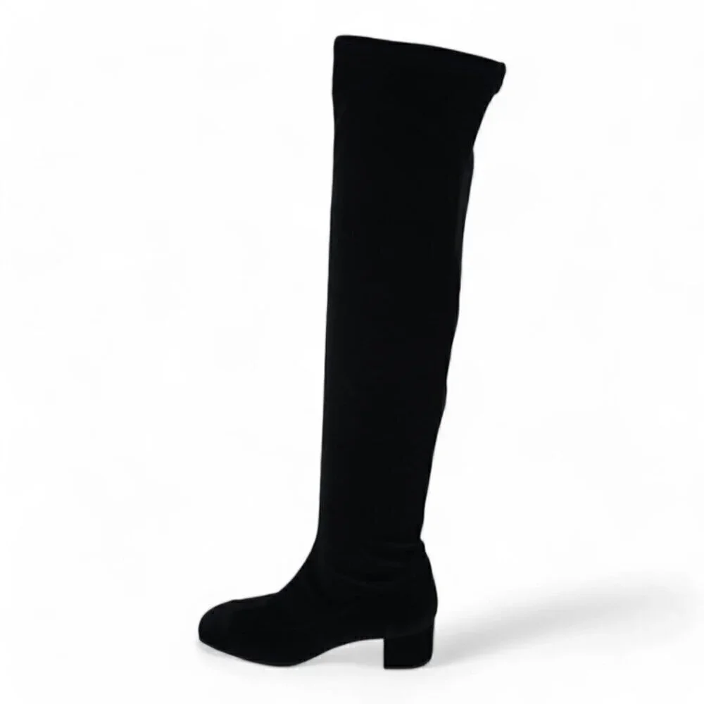 Giuseppe Zanotti Velvet Over the Knee Boots